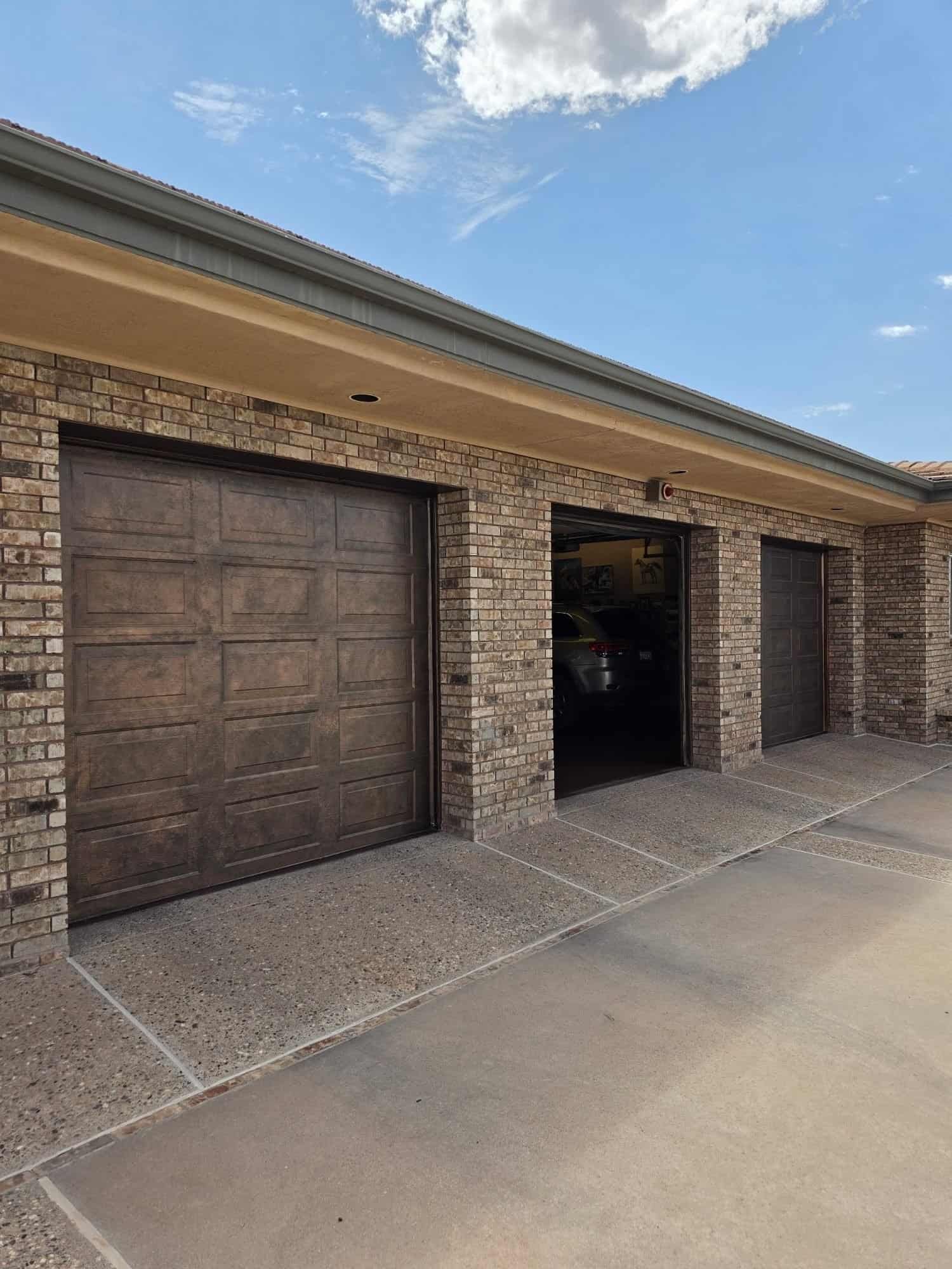 Back up and running on a brick Tucson home — Discount Door Service Tucson