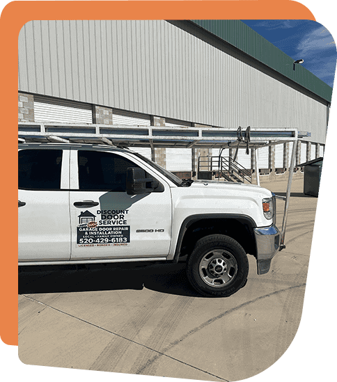 Garage door repair job in Casas Adobes, AZ